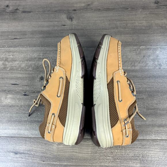 World Wide Sportsman Blue Water Boat Shoes for Men - Cognac Size 9.5W main image 2